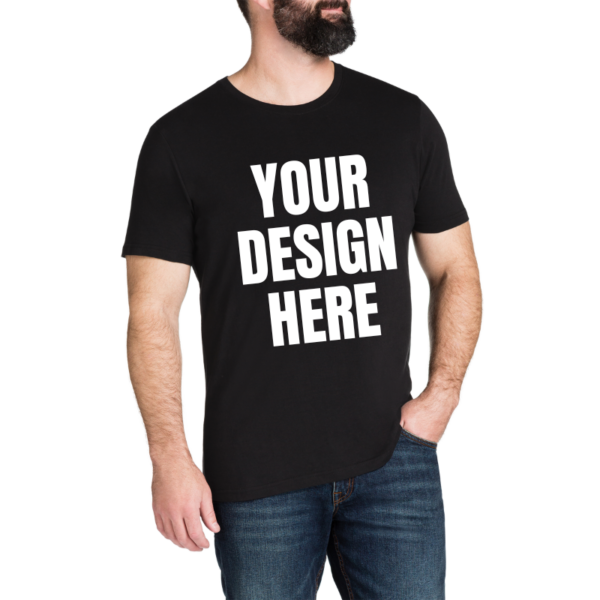 Black T-Shirt for Custom Design