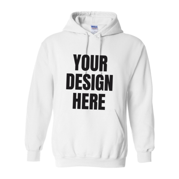 White Pullover Hoodie for Custom Design